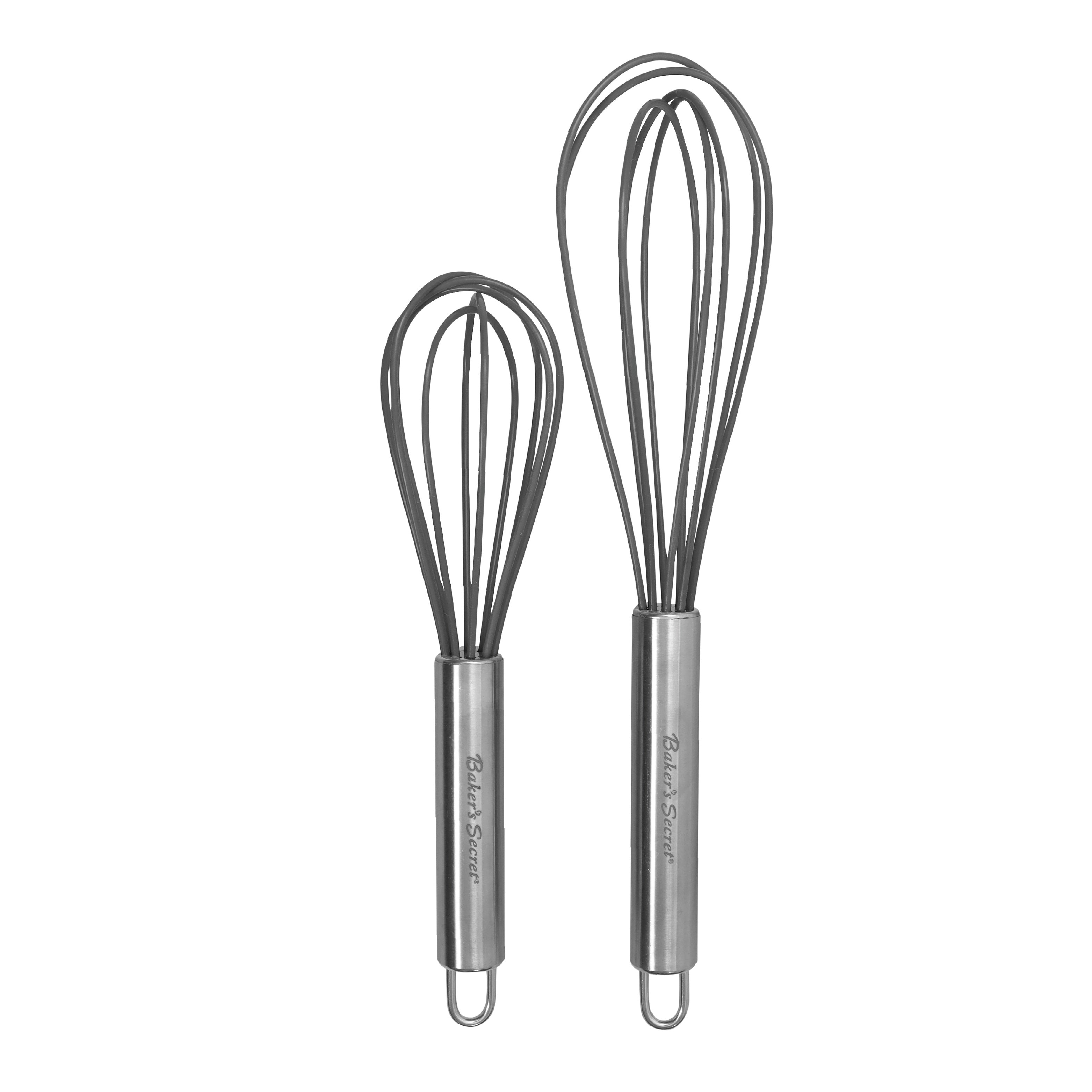 Kitchen Balloon Whisk Set With Silicone Scraper Include 2pc Stainless Steel  Whisk 10 +13 And Egg Separator For Blending - Buy Kitchen Balloon Whisk  Set With Silicone Scraper Include 2pc Stainless Steel