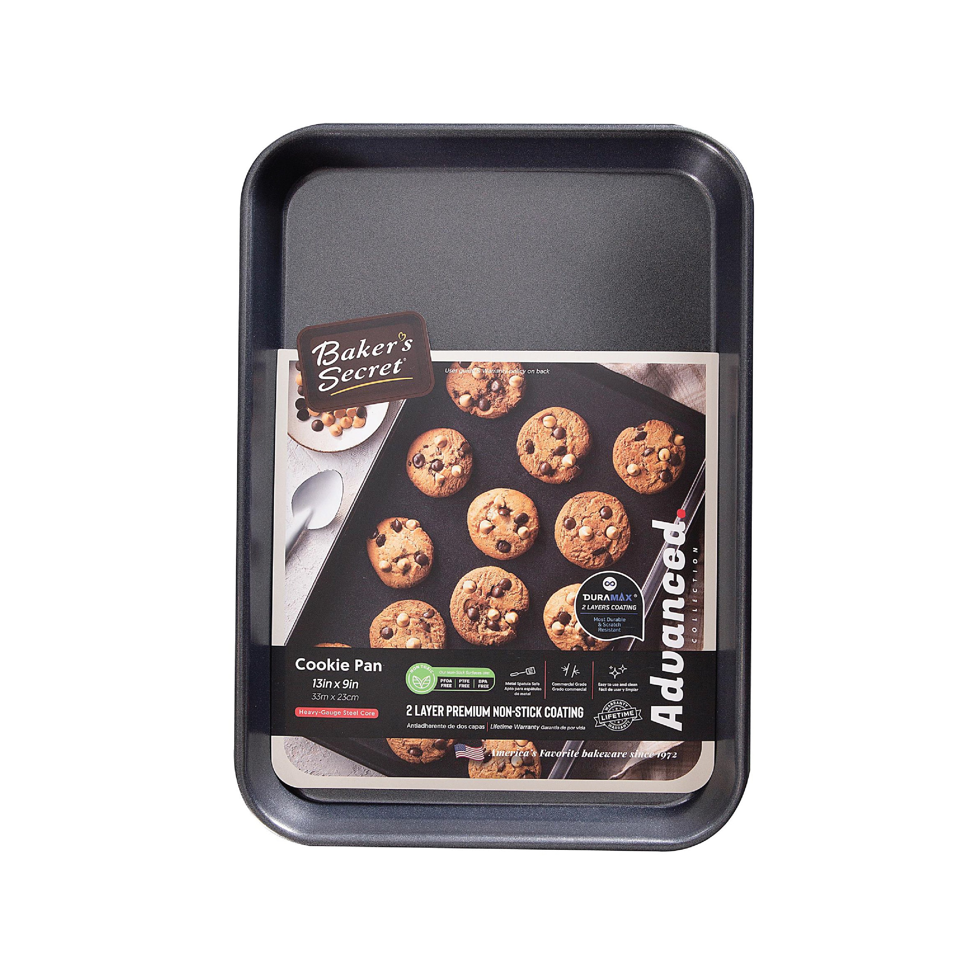 Baker's Secret - Baking Sheets For Oven, Set Of 3 Cookie Sheets, Cooking  Trays For Baking Non-Stick, Duraslate Coating, Baking Pan, With Handles  Grip - Yahoo Shopping