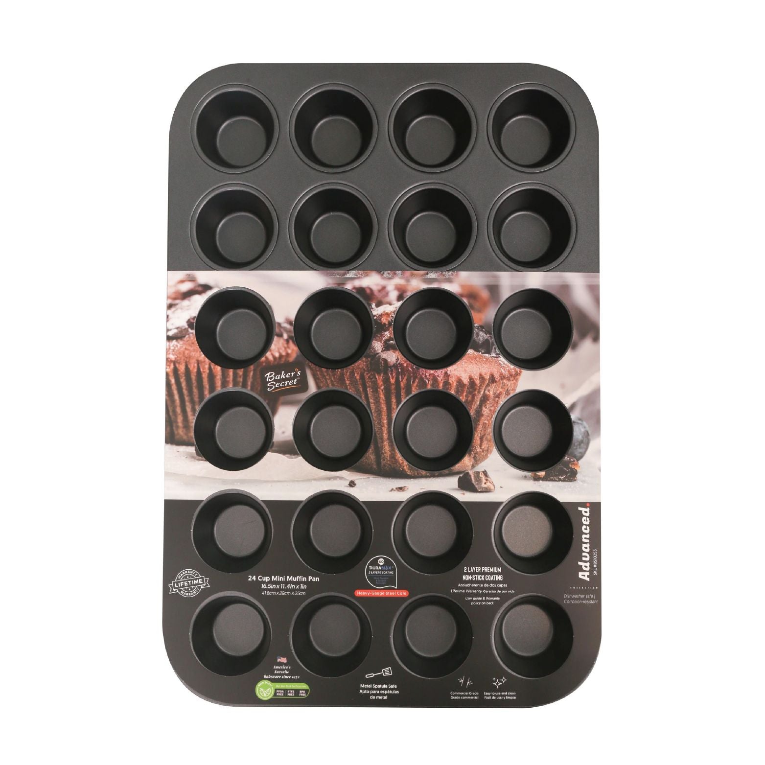 Save on Smart Living Mini Muffin Pan Non-Stick 24 Cup Order Online