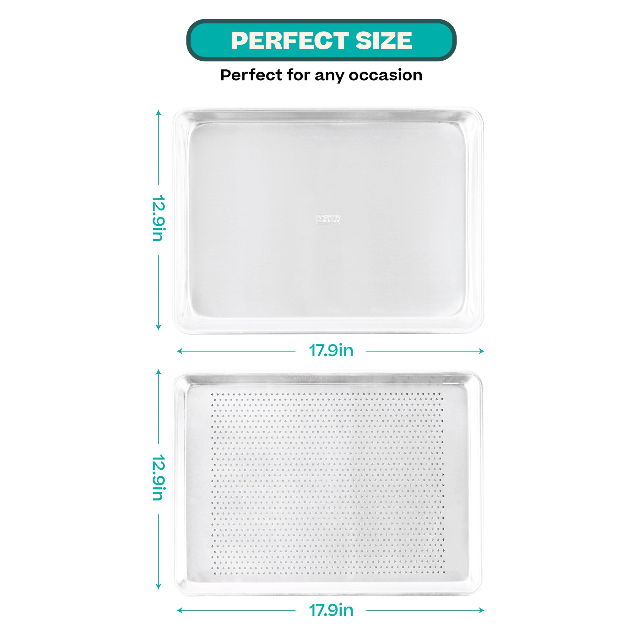 18" Cookie Sheet and Perforated Sheet Sets  Baking & Cookie Sheets - Baker's Secret