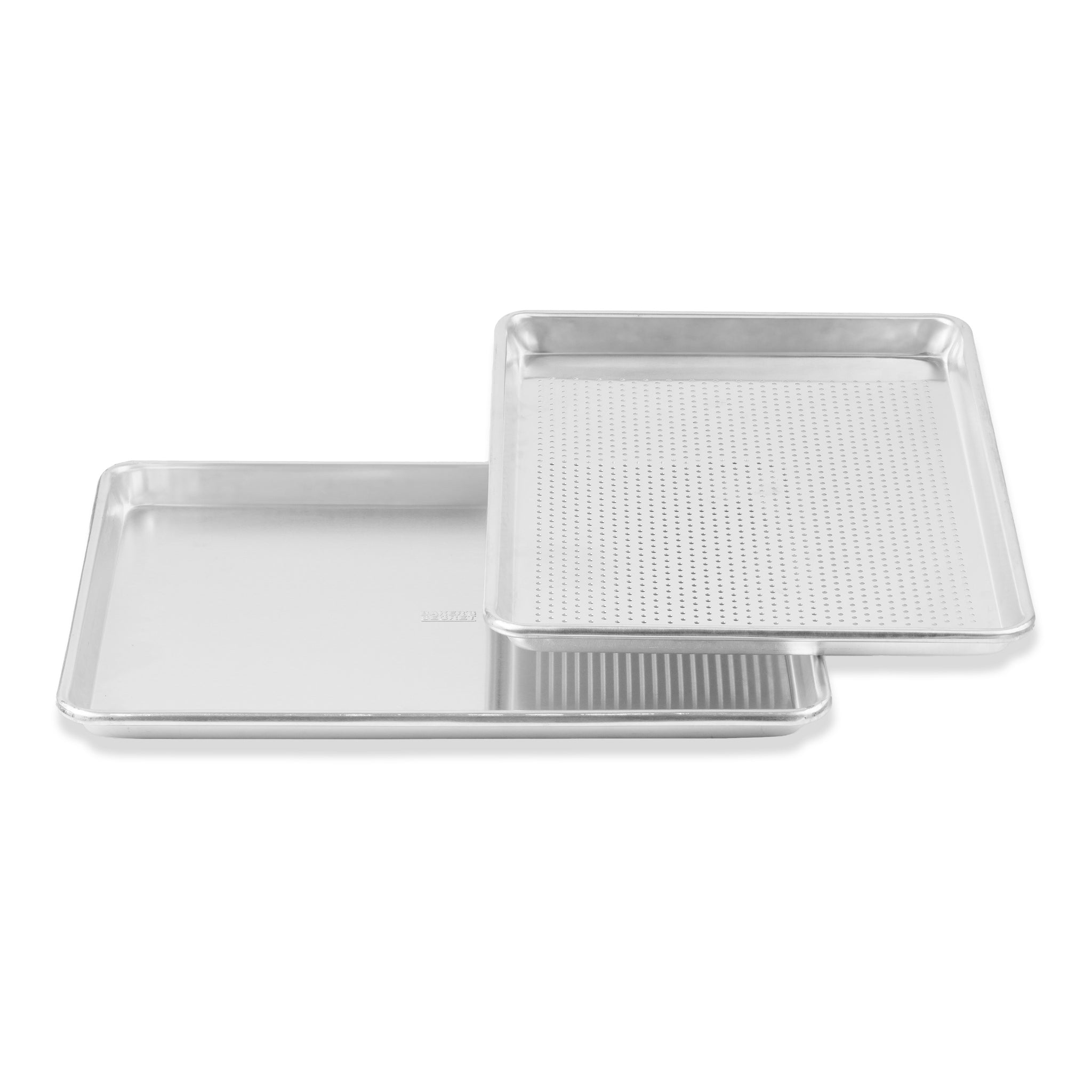 18" Cookie Sheet and Perforated Sheet Sets Plain sheet + Perforated sheet Baking & Cookie Sheets - Baker's Secret