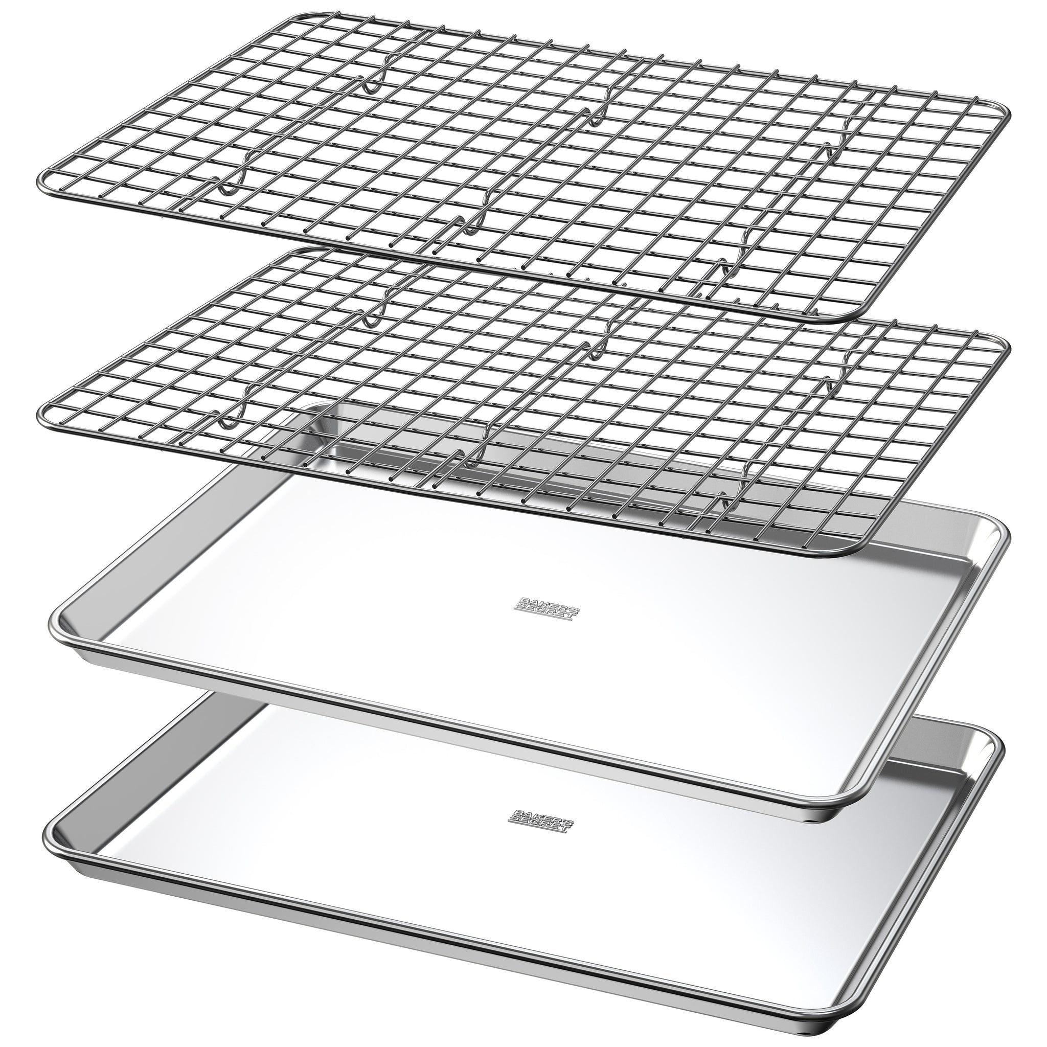 18" Cookie Sheet and Cooling Rack 2 Baking & Cookie Sheets - Baker's Secret