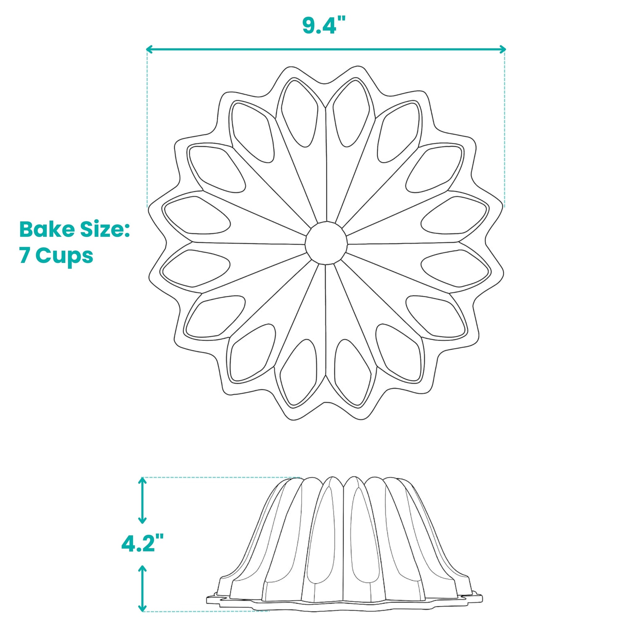 Spring Water Non-stick Cast Aluminum Fluted Tube Pan  Bread Pans & Molds - Baker's Secret